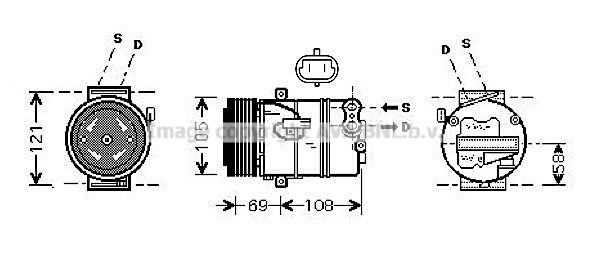 AVA QUALITY COOLING Kompresors, Gaisa kond. sistēma OLAK438